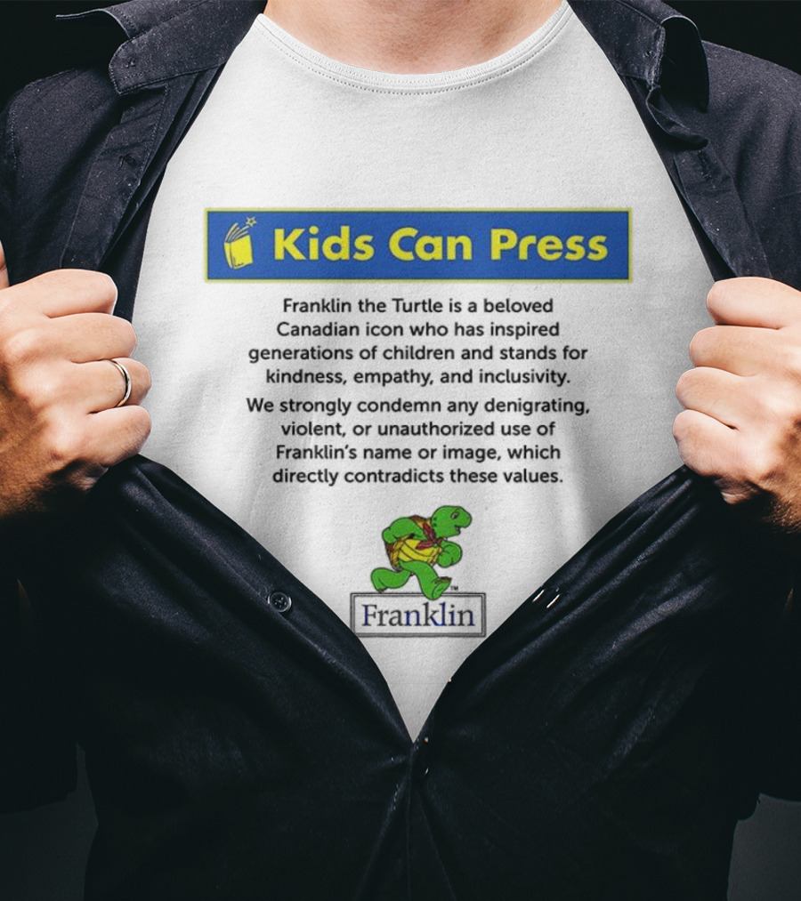 Kids Can Press Franklin The Turtle Icon Kindness Empathy Inclusivity T-Shirt