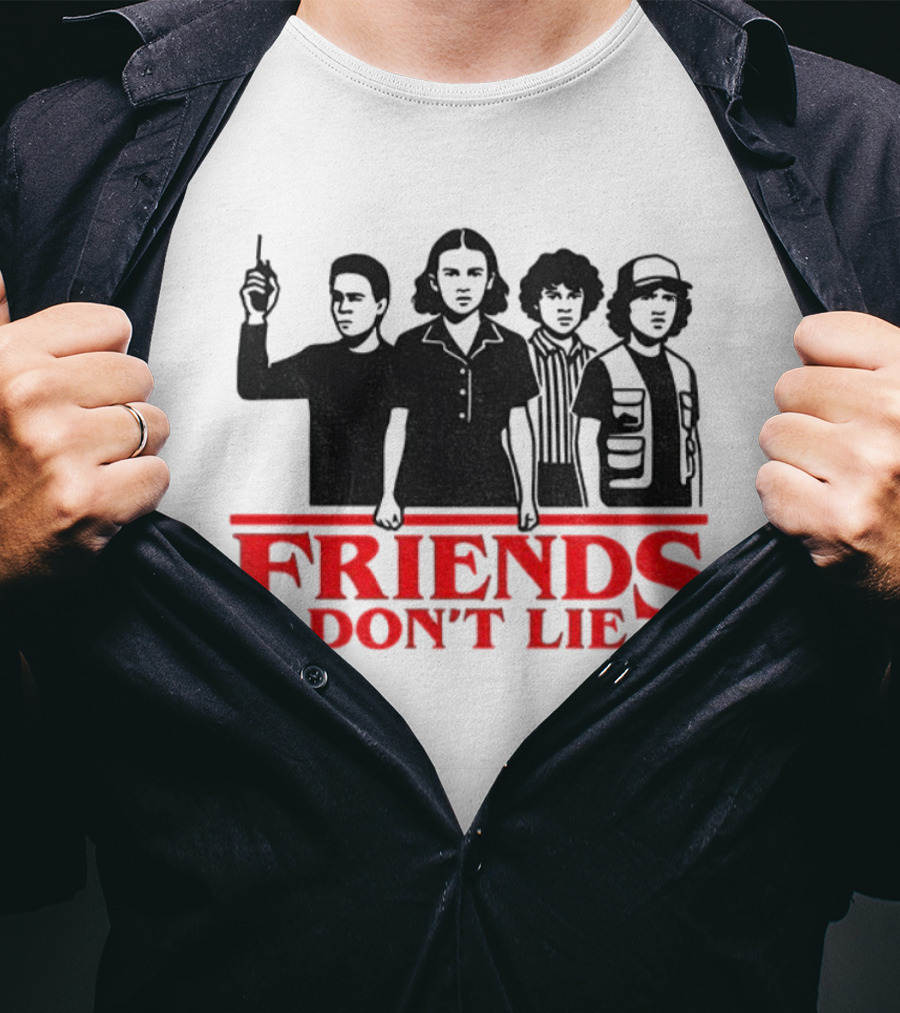FRIENDS DON'T LIE Stranger Things Silhouettes 2025 T-Shirt