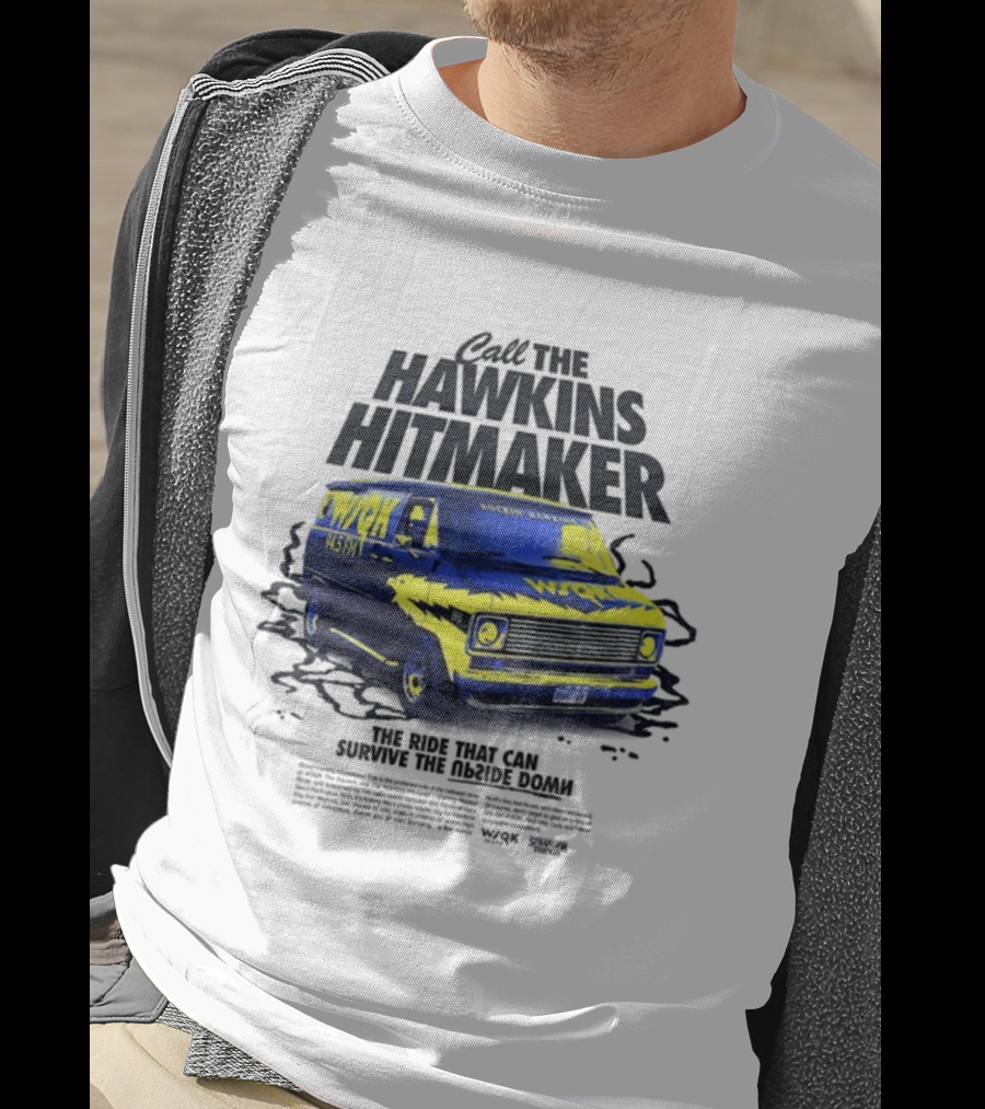 WSQK 94.5 FM The Hawkins Hitmaker Stranger Things Van T-Shirt