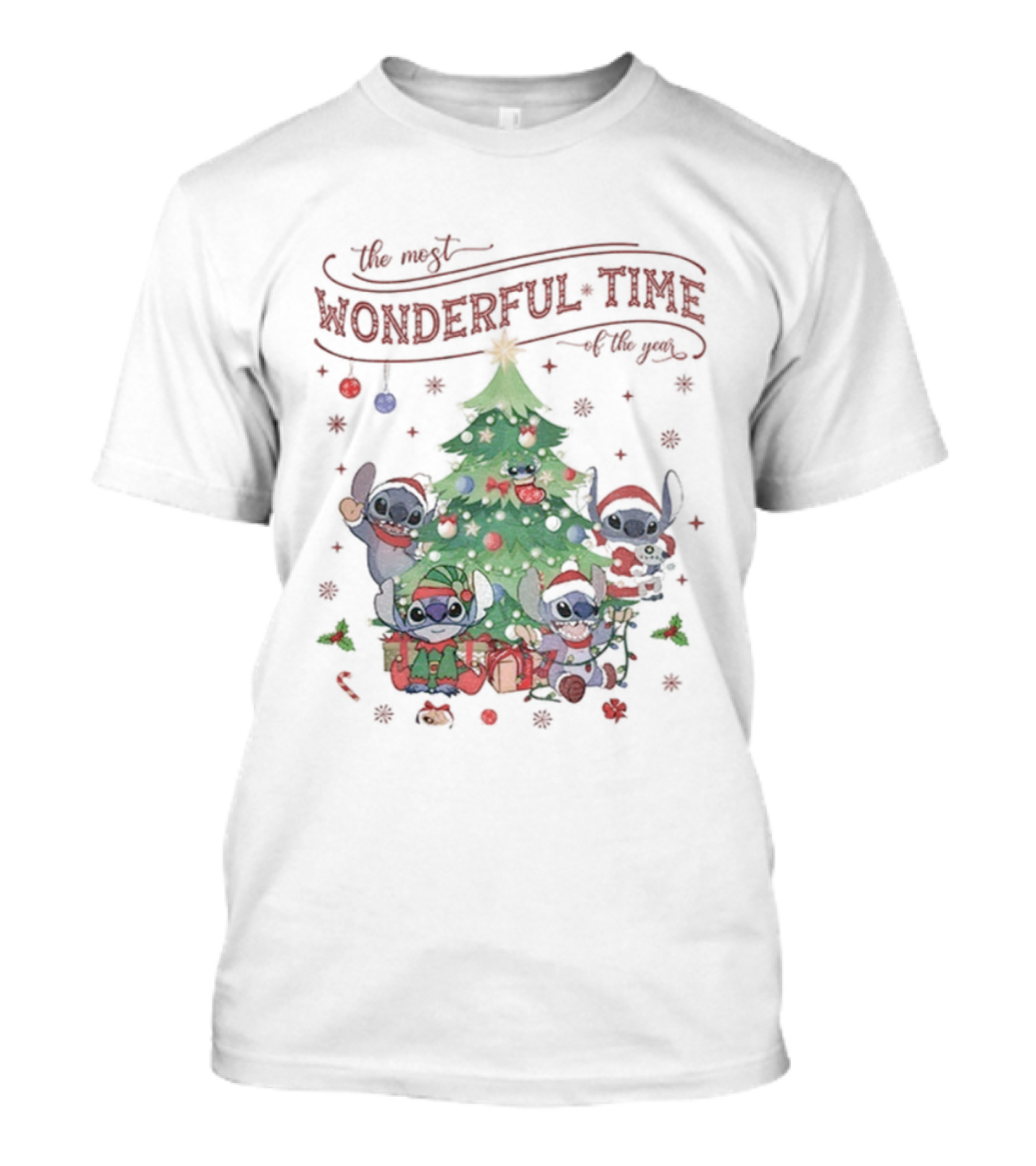 Stitch The Most Wonderful Time Of The Year Merry Christmas 2025 T-Shirt