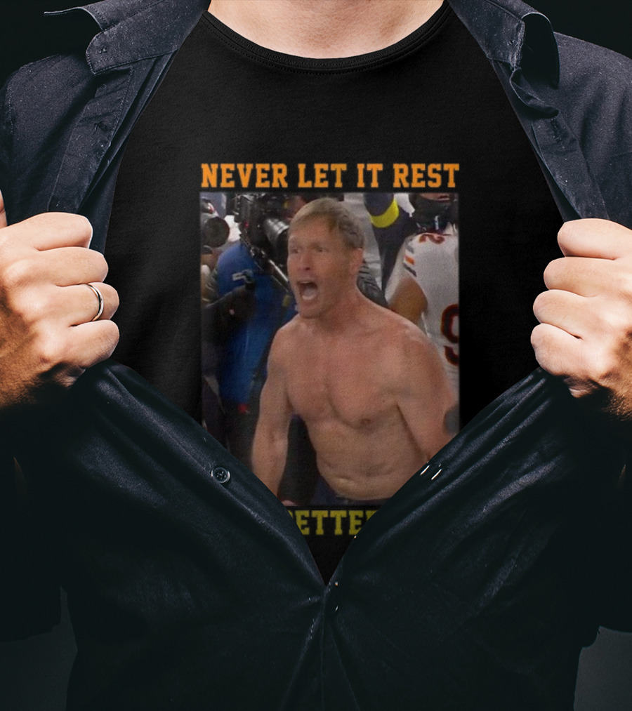 Never Let It Rest Good Better Best Motivational Athletic Scene T-Shirt