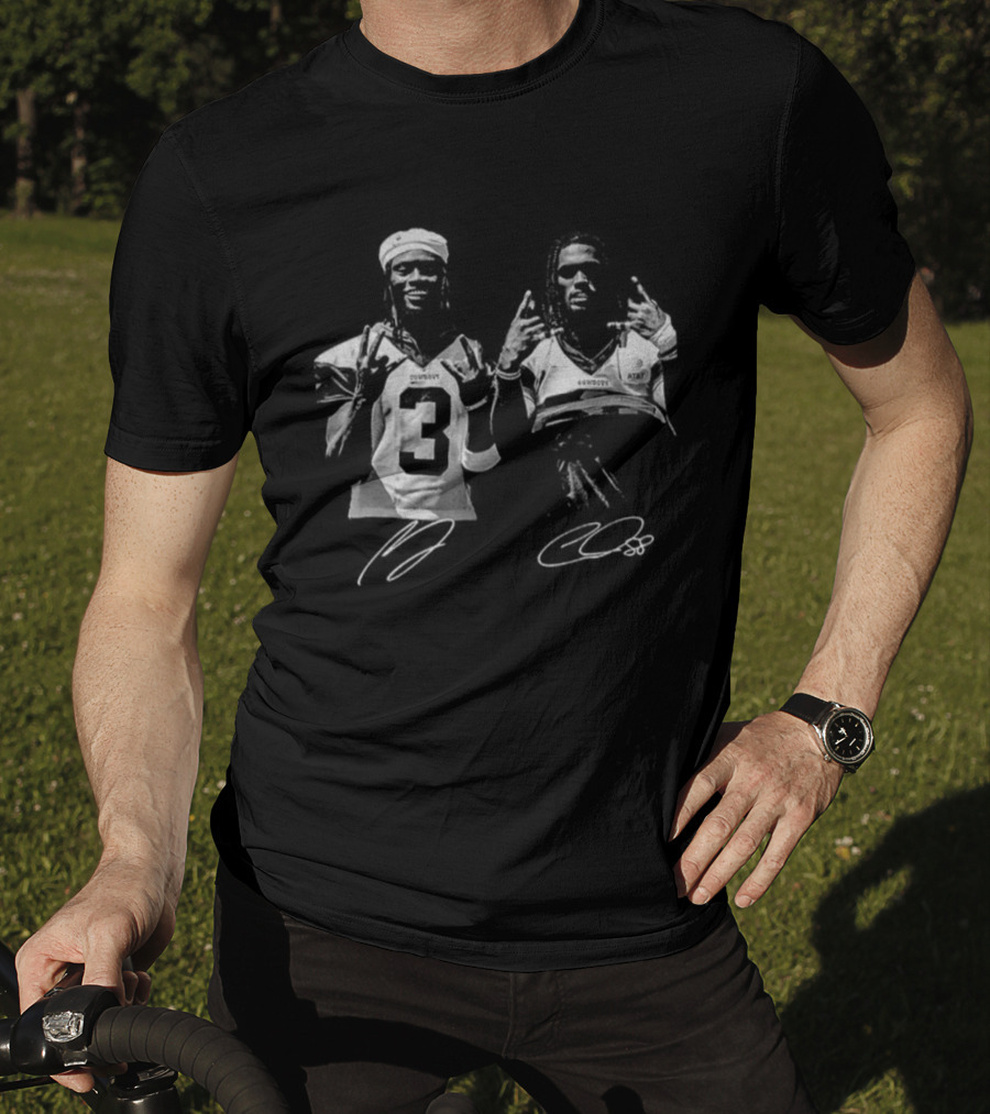 George Pickens And Ceedee Lamb Dallas Football American Signature Graphic T-Shirt