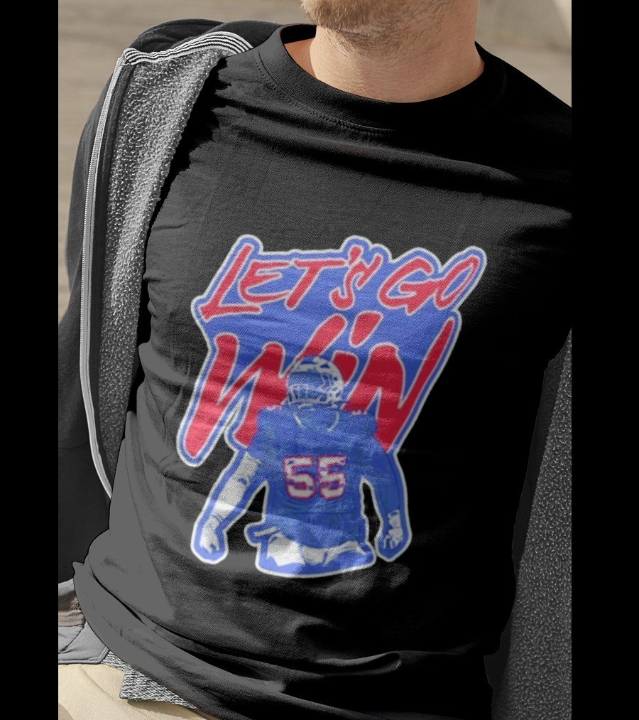 Let's Go Win Buffalo Bills Michael Hoecht 55 T-Shirt