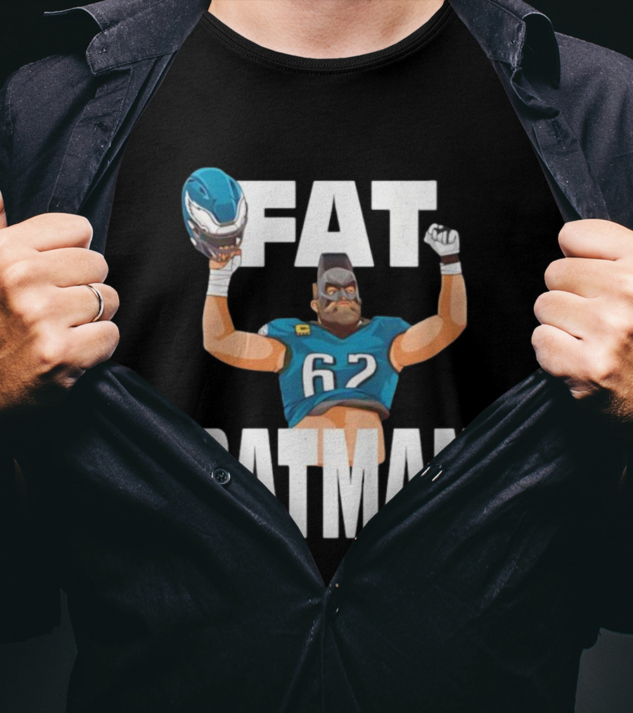 Philadelphia Eagles 62 Fat Batman Football Parody T-Shirt
