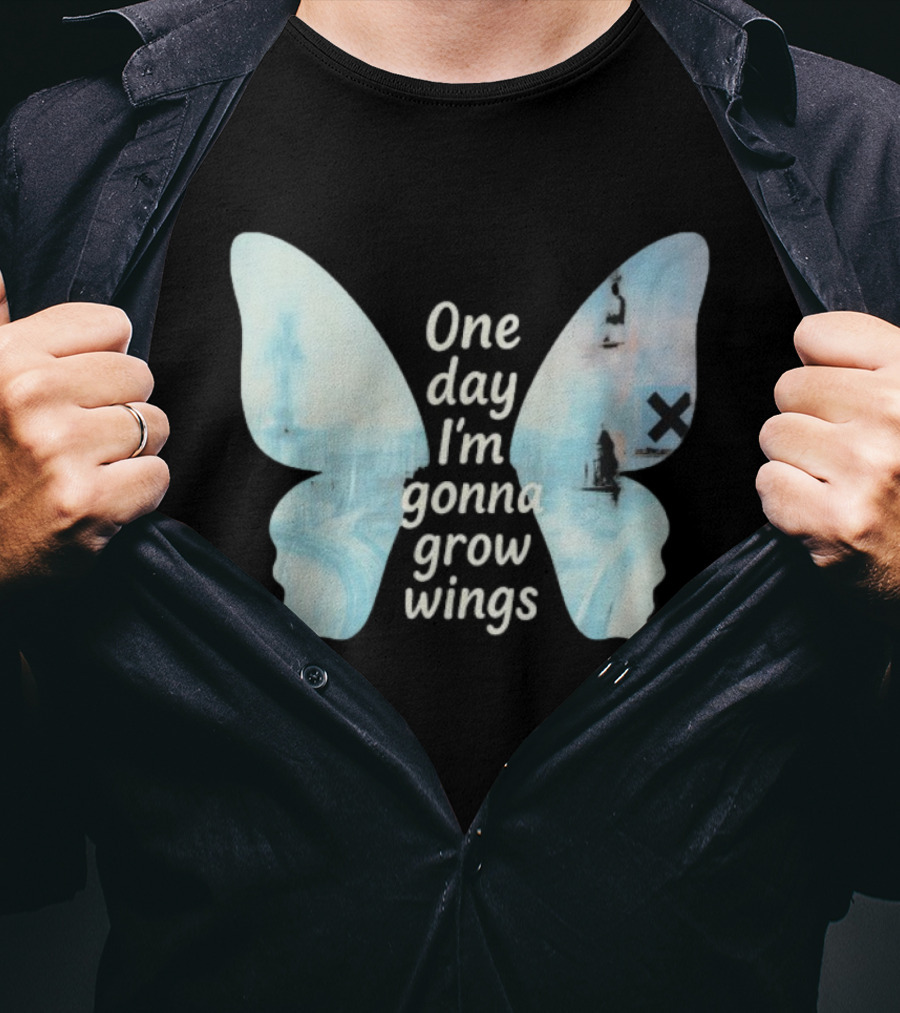 Radiohead One Day I’m Gonna Grow Wings Butterfly Album Art Concept T-Shirt