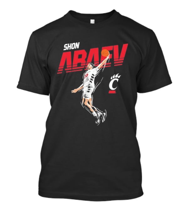 Shon Abaev Slam Dunk Cincinnati Bearcats Basketball T-Shirt