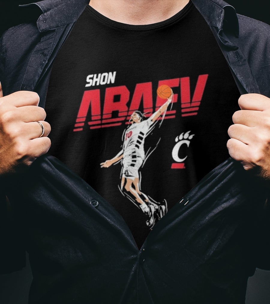 Shon Abaev Slam Dunk Cincinnati Bearcats Basketball T-Shirt
