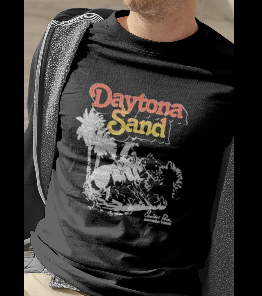 Daytona Sand Orville Peck Western Cowboy Rider With Palm Trees T-Shirt