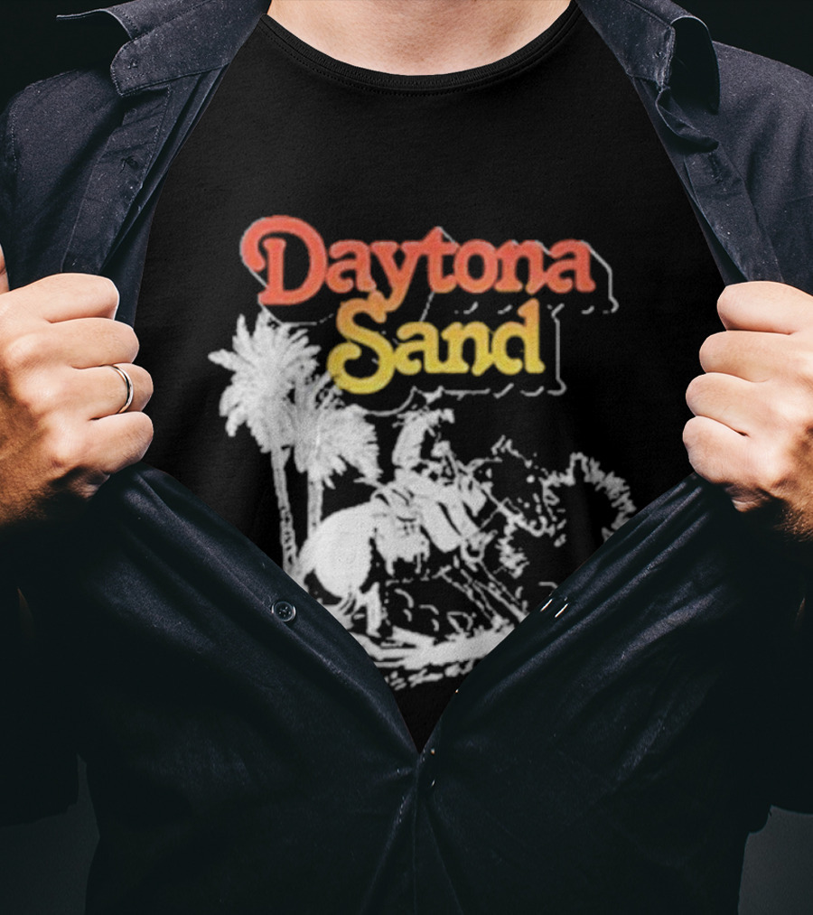 Daytona Sand Orville Peck Western Cowboy Rider With Palm Trees T-Shirt