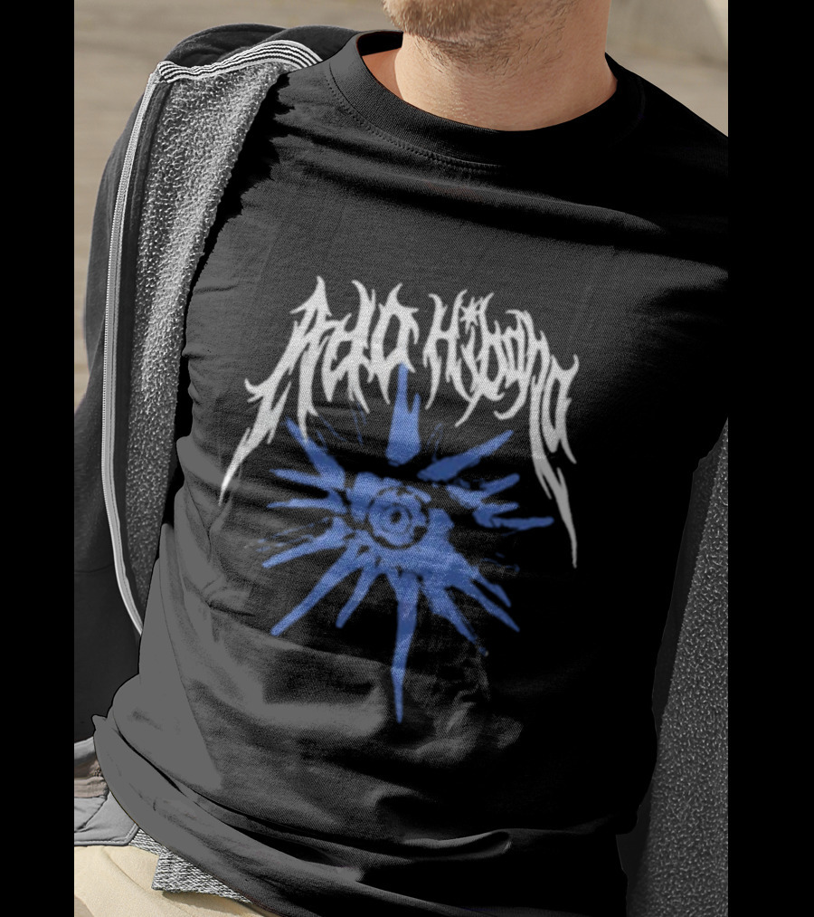 Ado World Tour 2025 Hibana Blue Splash Text T-Shirt