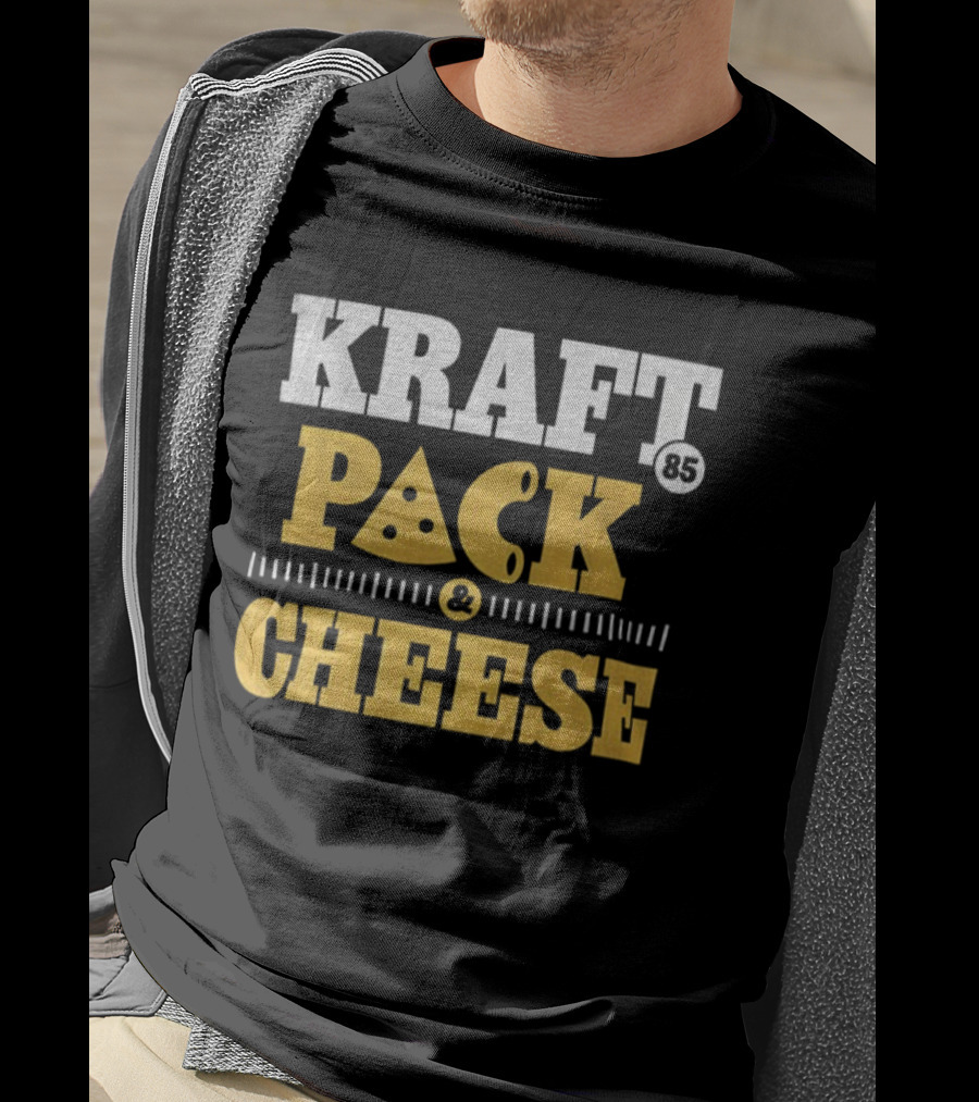 Kraft Pack Cheese NFL Green Bay Packers Tucker Kraft 2025 T-Shirt