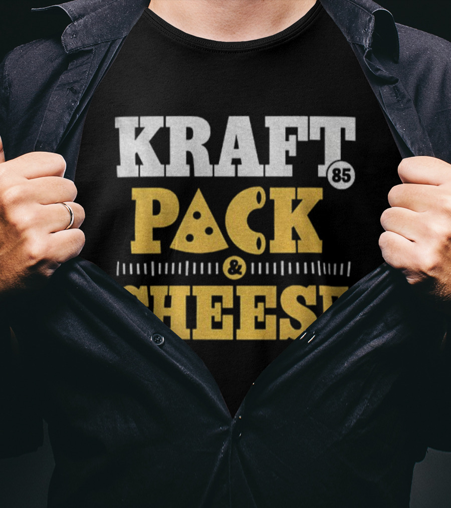 Kraft Pack Cheese NFL Green Bay Packers Tucker Kraft 2025 T-Shirt