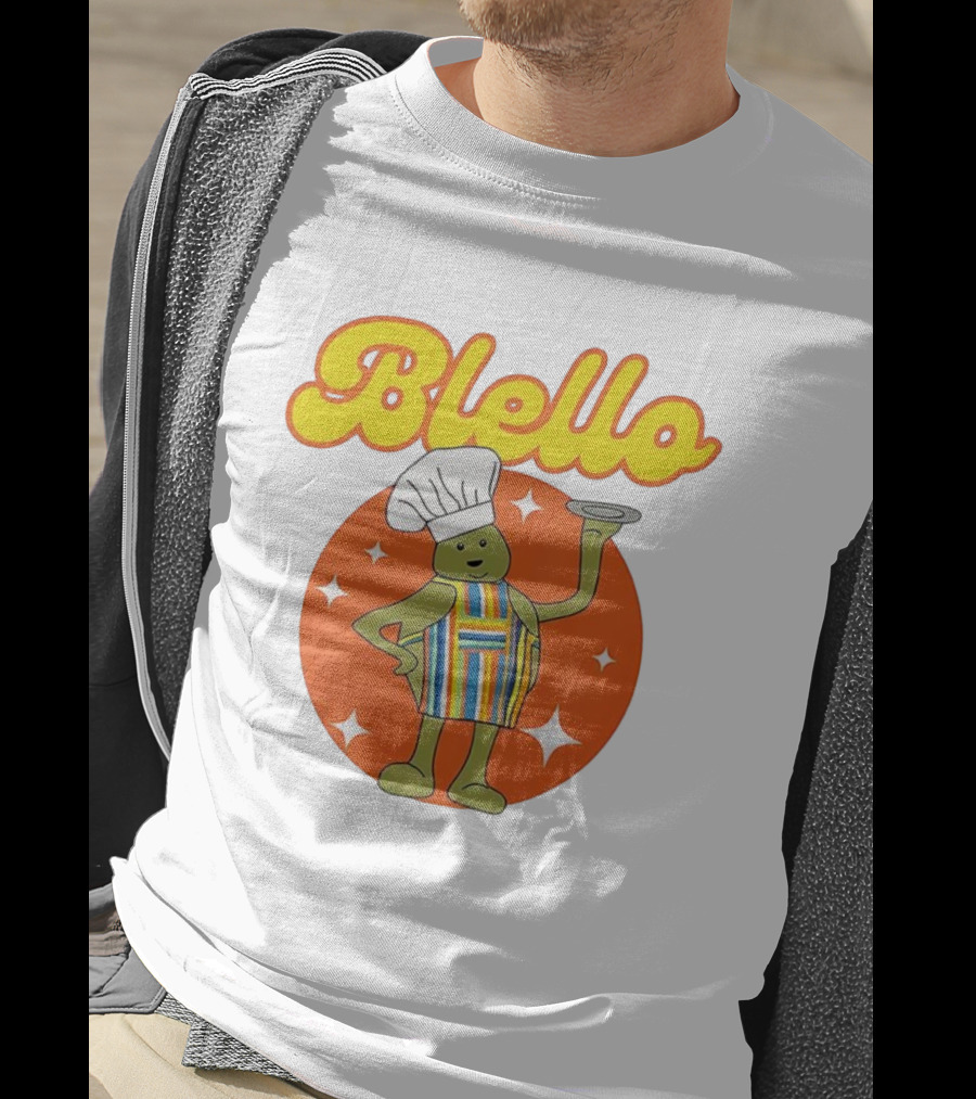 Biello Chef With Colorful Apron And Hat Retro Style T-Shirt