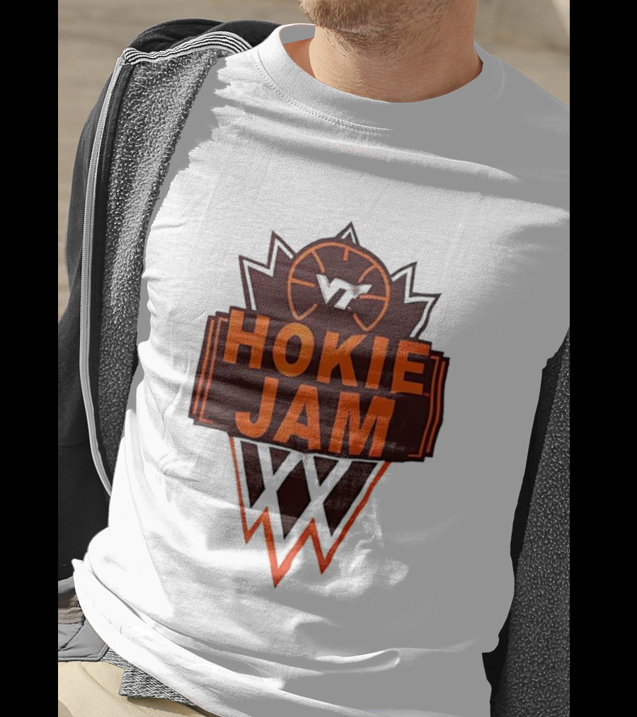 Hokie Jam Virginia Tech Basketball Logo Iconic VT Sports Event T-Shirt