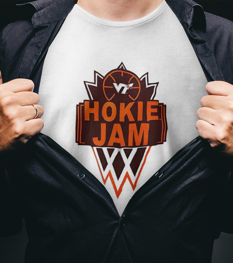 Hokie Jam Virginia Tech Basketball Logo Iconic VT Sports Event T-Shirt