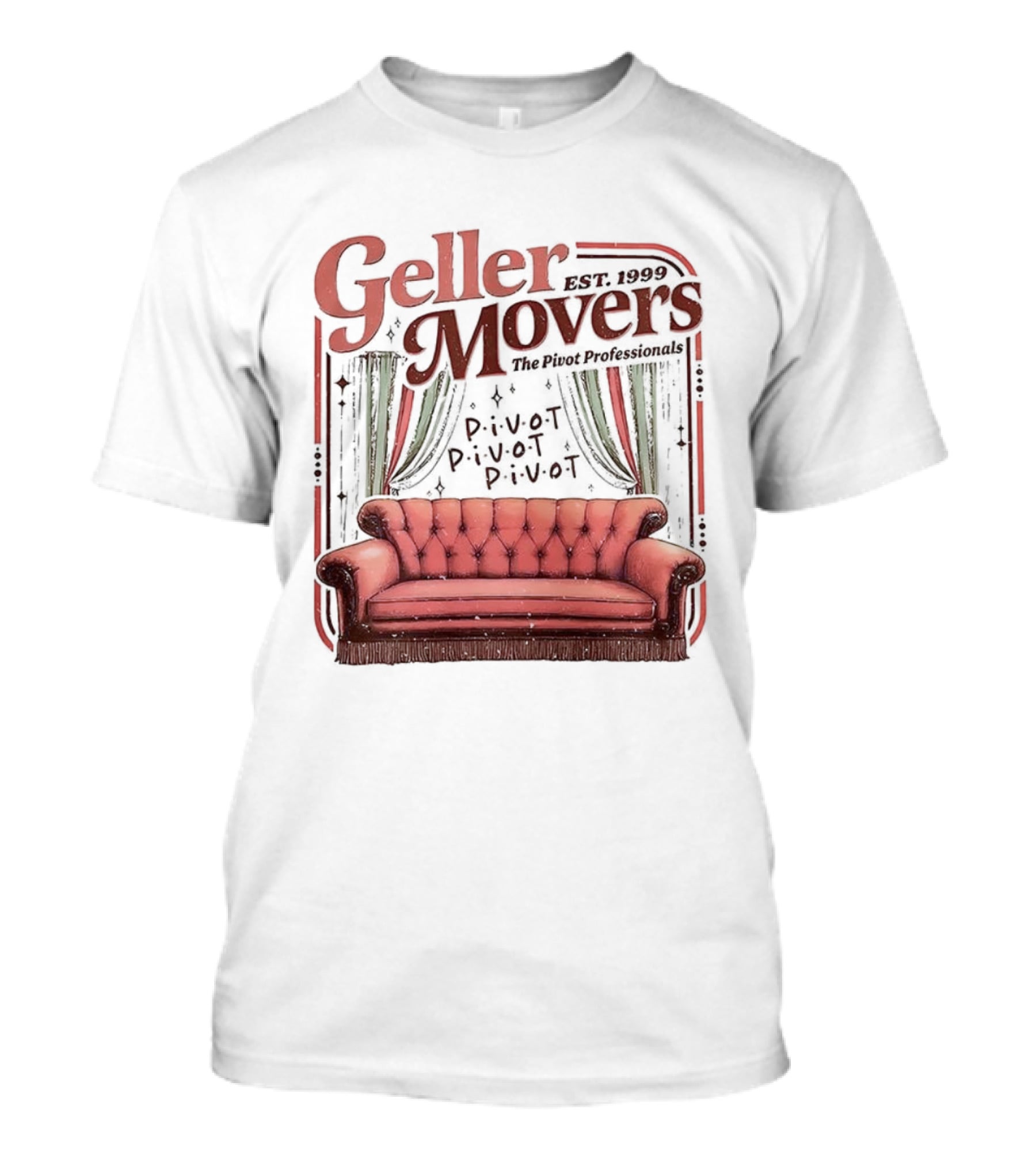 Geller Movers Pivot Sofa Friends 1999 T-Shirt