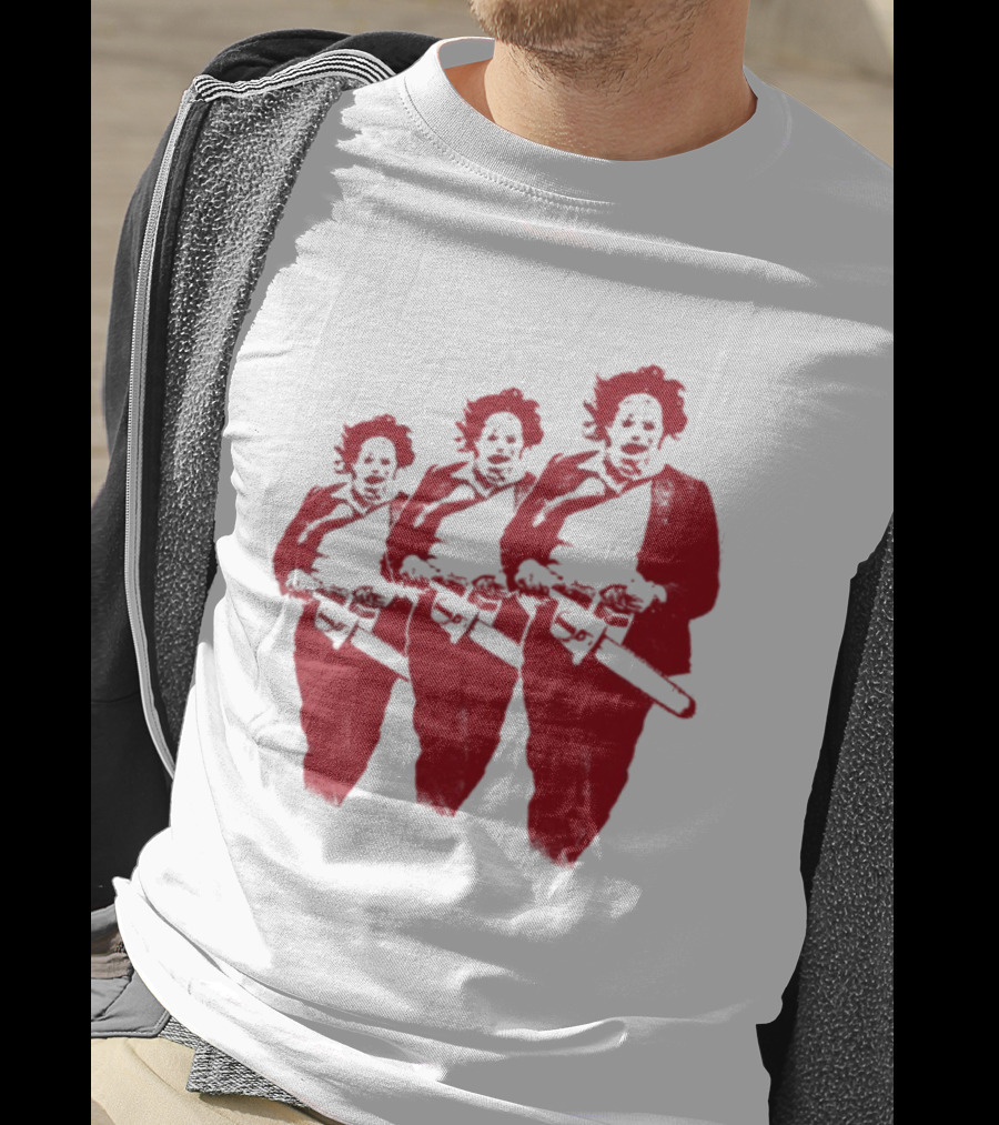 The Texas Chainsaw Massacre Leatherface Trio T-Shirt