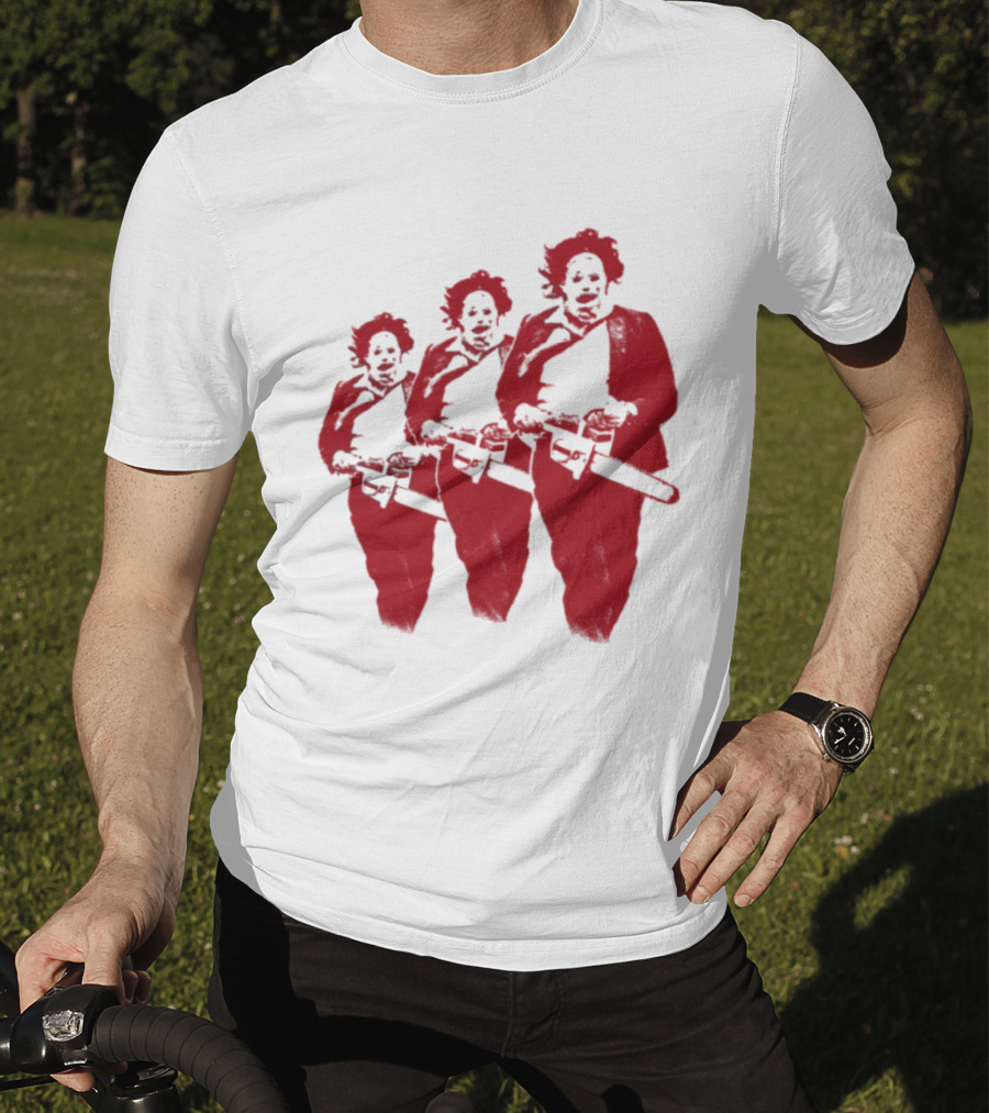 The Texas Chainsaw Massacre Leatherface Trio T-Shirt