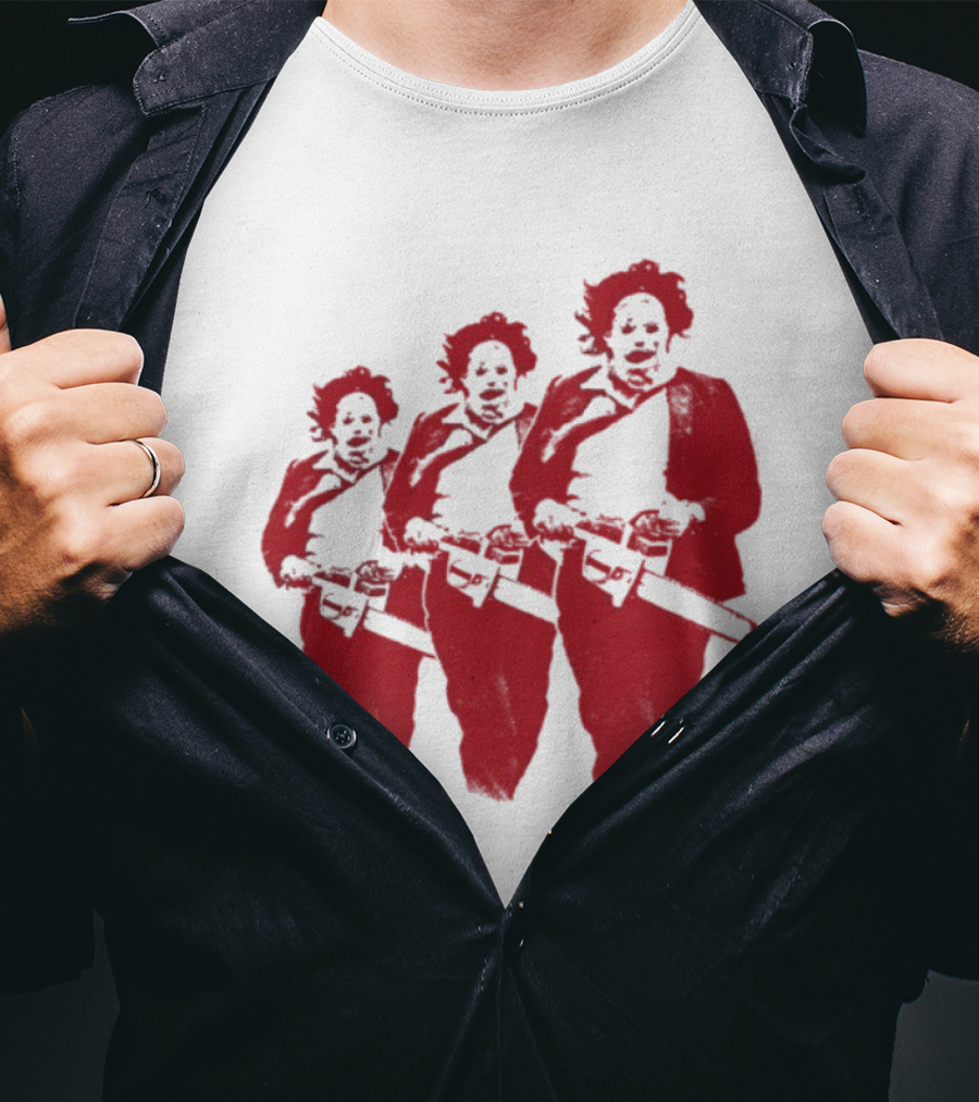 The Texas Chainsaw Massacre Leatherface Trio T-Shirt