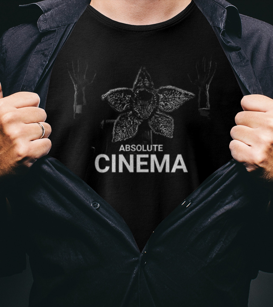 Absolute Cinema Demogorgon Stranger Things Vintage Retro Horror T-Shirt