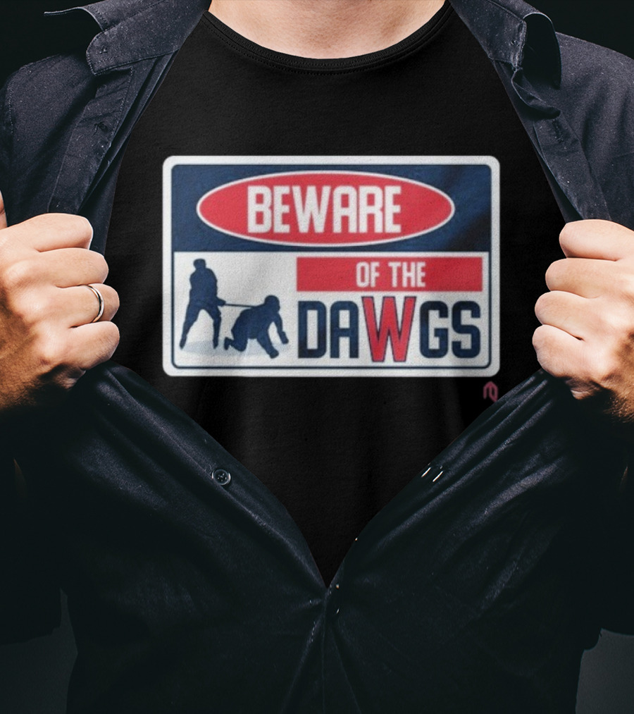 Beware Of The Dawgs Hockey Players Washington Capitals T-Shirt