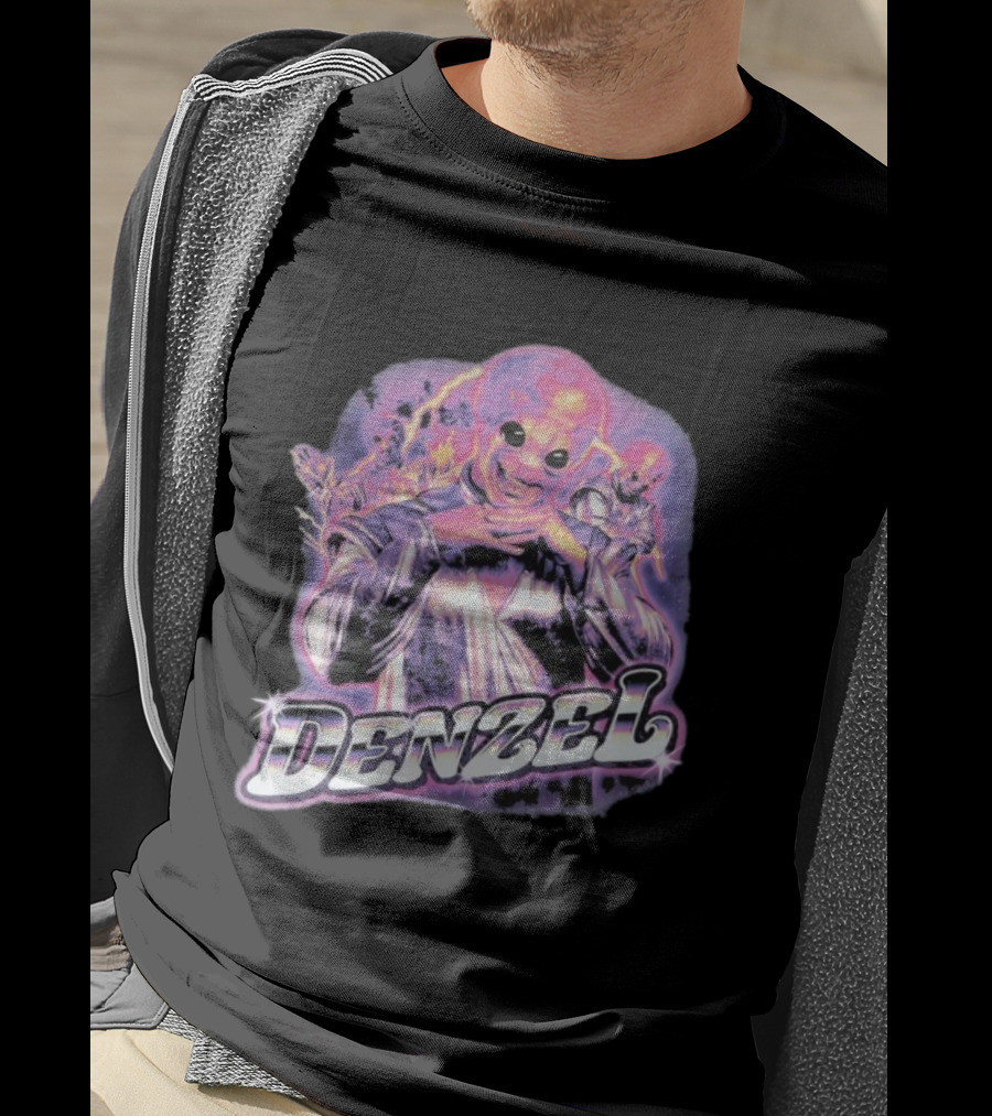 Denzel Alien Bling Era Retro Sci-Fi Style T-Shirt
