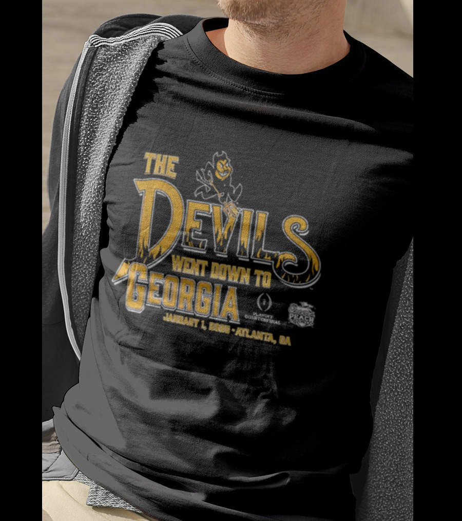 The Devils Went Down To Georgia January 1 2022 Atlanta GA T-Shirt