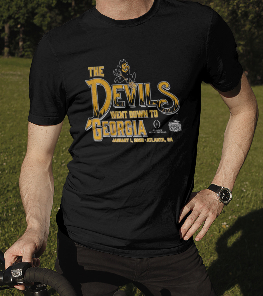 The Devils Went Down To Georgia January 1 2022 Atlanta GA T-Shirt