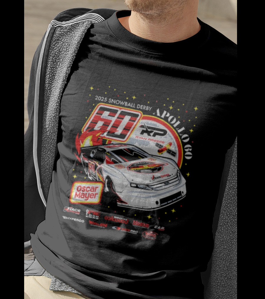 Ryan Preece 60 XP Apollo Oscar Mayer 2025 Snowball Derby Racing T-Shirt