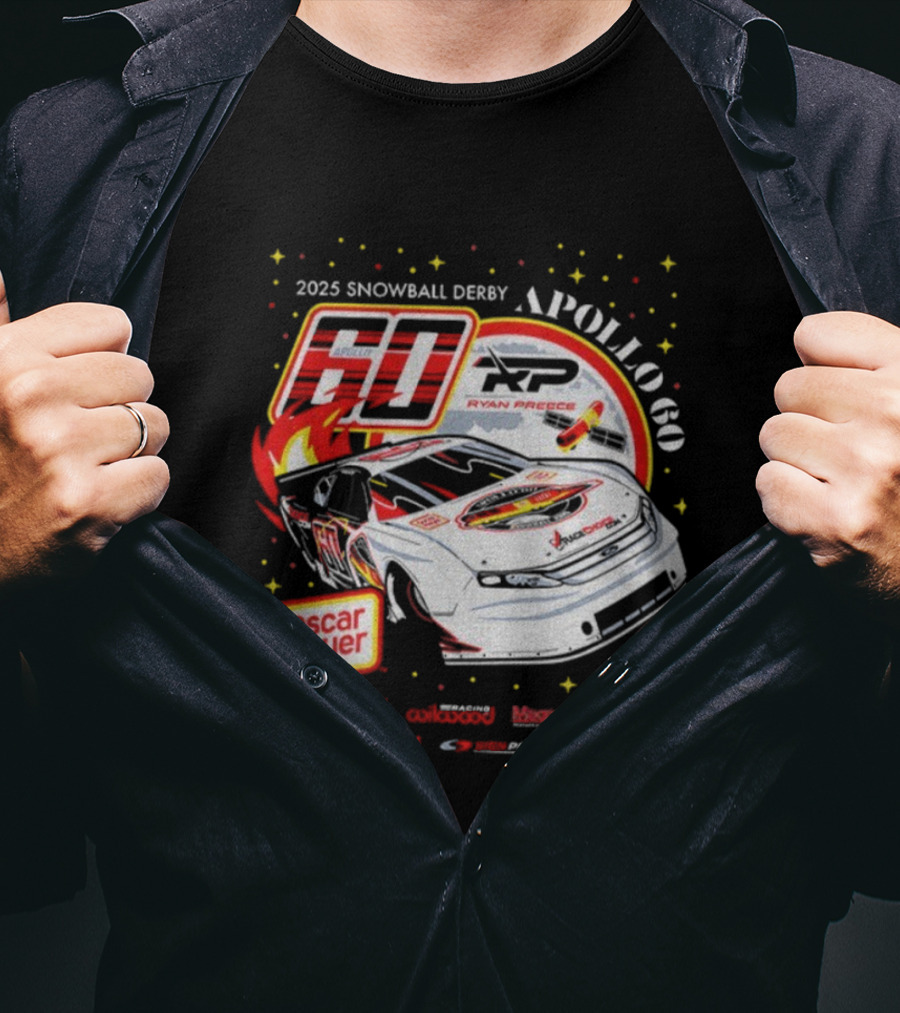 Ryan Preece 60 XP Apollo Oscar Mayer 2025 Snowball Derby Racing T-Shirt