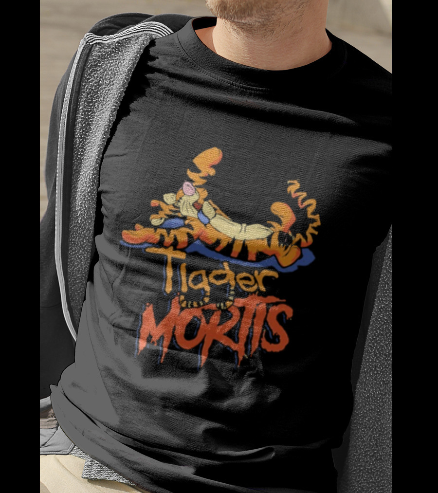 Tigger Mortis Playful Cartoon Character Illustration T-Shirt