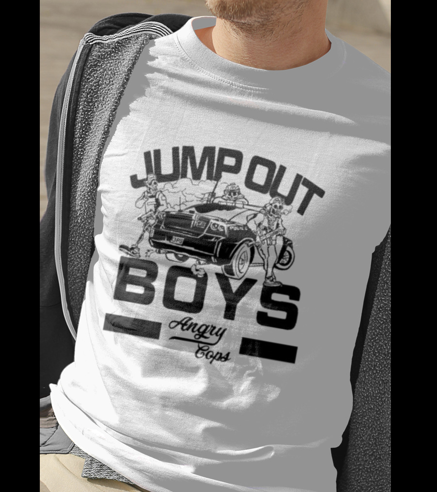 Jump Out Boys Angry Cops Tactical Humor Punishment Team T-Shirt