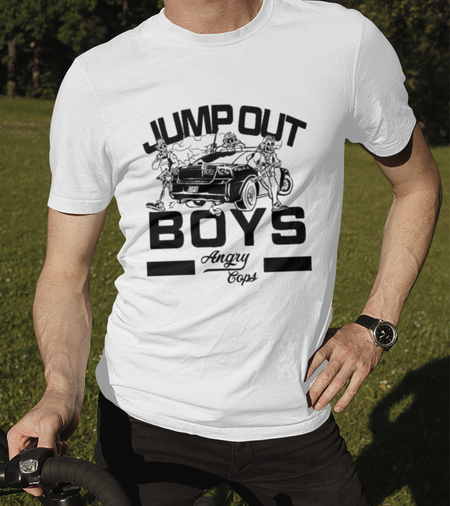 Jump Out Boys Angry Cops Tactical Humor Punishment Team T-Shirt