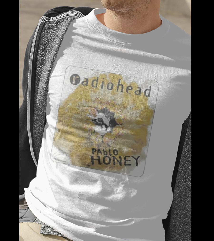 Radiohead Pablo Honey Cat Album Cover Design T-Shirt