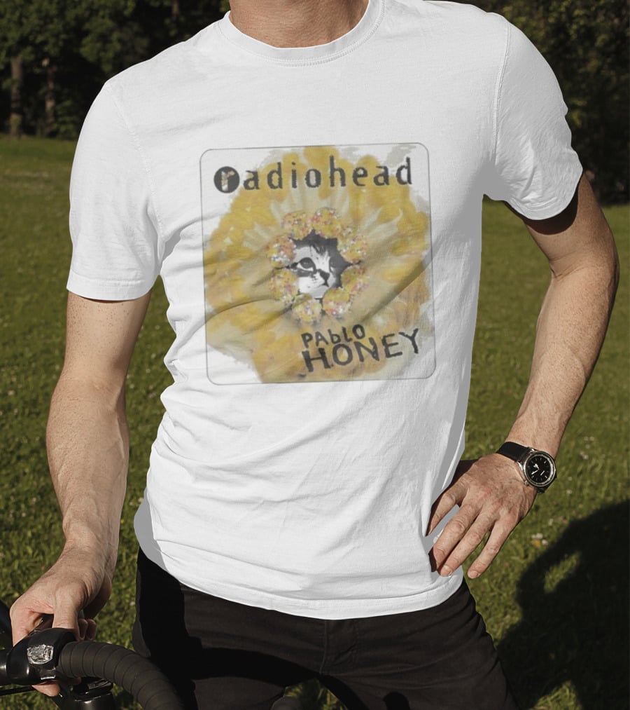 Radiohead Pablo Honey Cat Album Cover Design T-Shirt