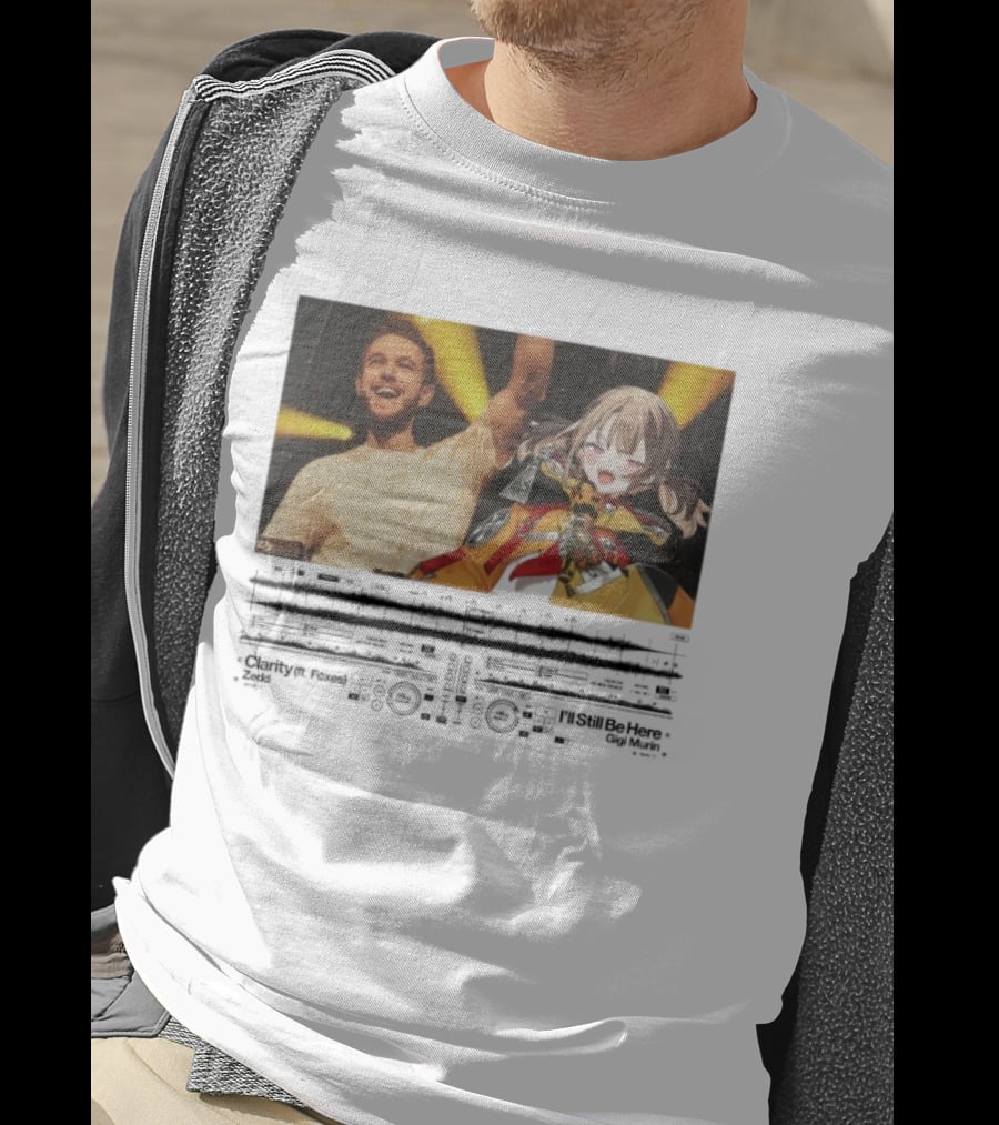 Gigi Murin X Clarity Zedd I’ll Be Here Collaboration Featuring Anime Character T-Shirt