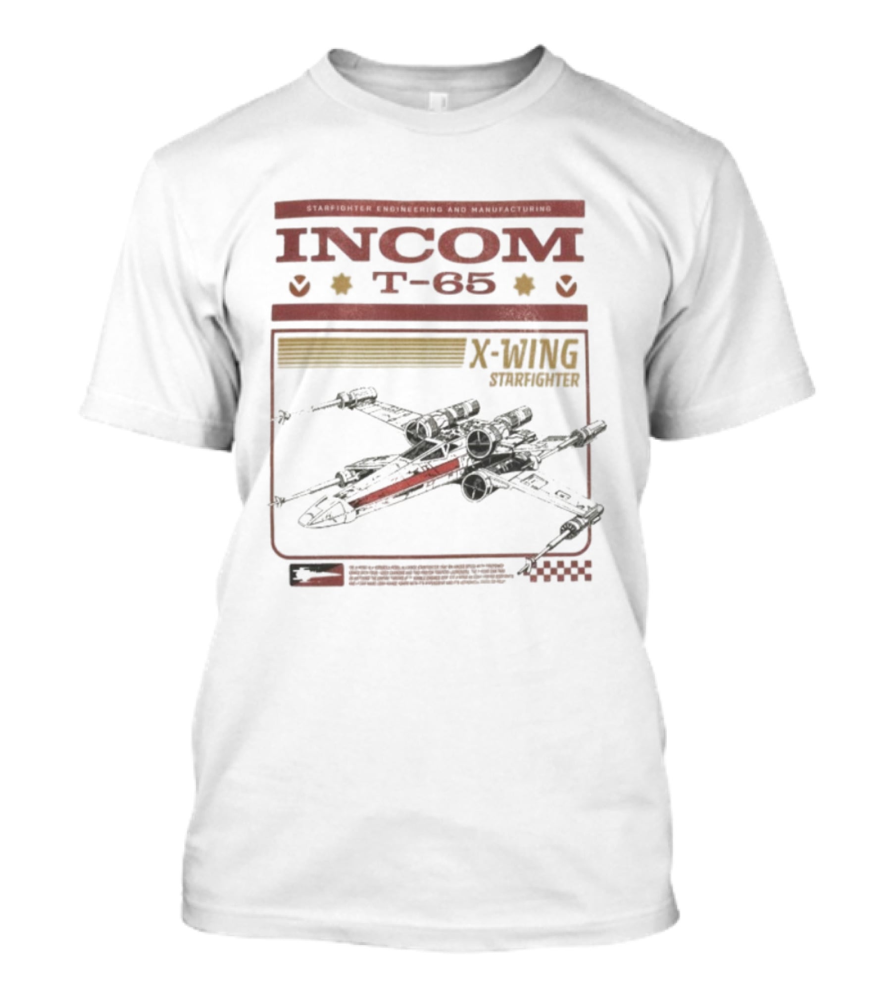 Star Wars Incom T-65 X-Wing Starfighter Legendary Pilot Assault Squadron T-Shirt