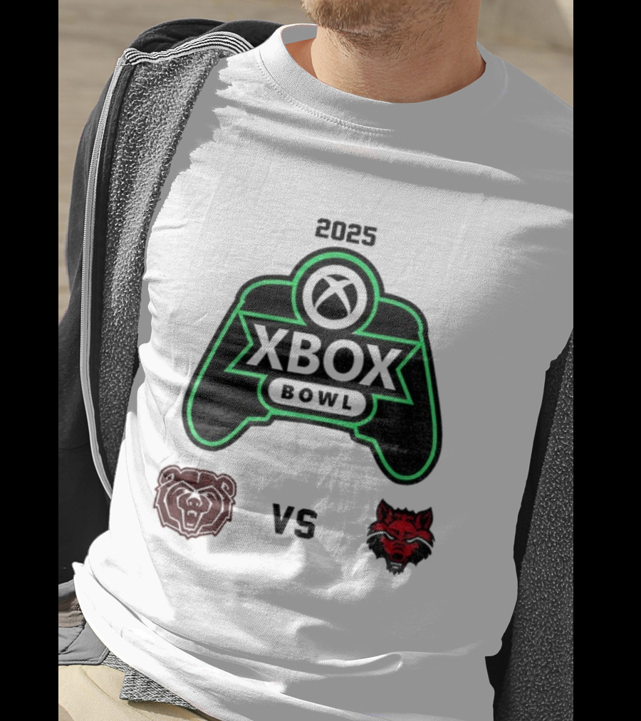 2025 Xbox Bowl Missouri State Bears Vs Arkansas State Red Wolves Showdown T-Shirt