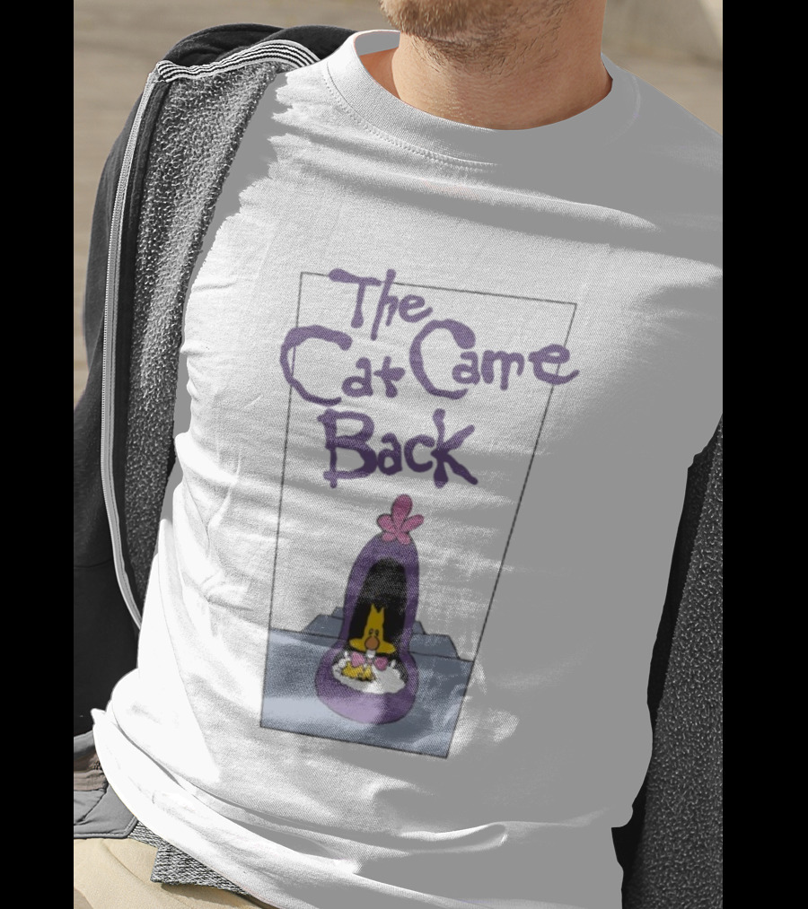The Cat Came Back Nostalgic Cartoon Illustration T-Shirt