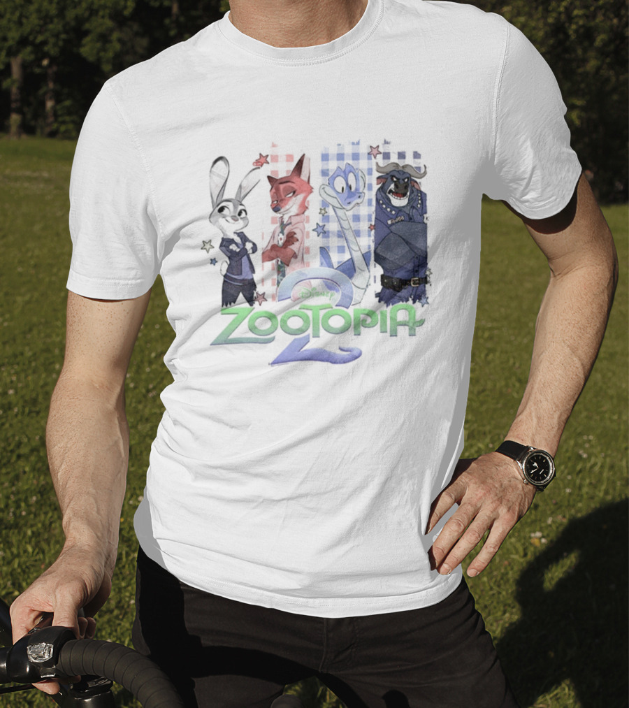Disney Zootopia 2 Movie Bunny Fox Characters T-Shirt