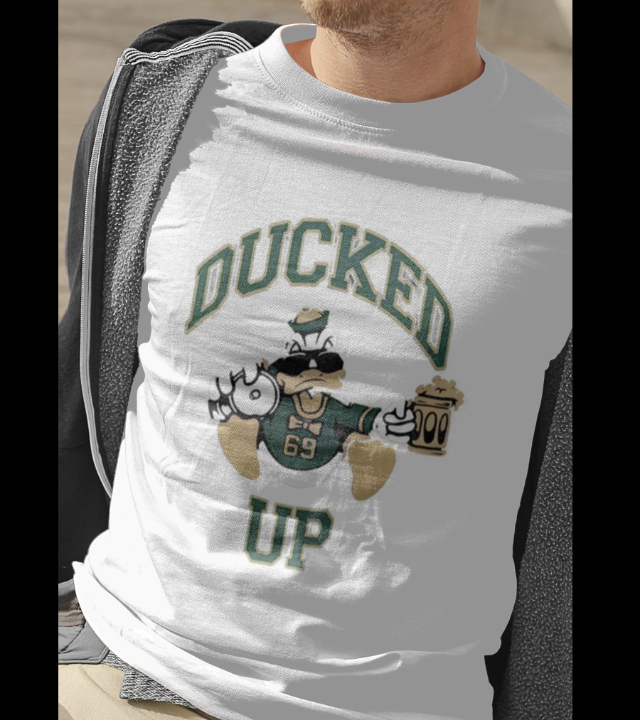 Ducked Up Oregon Duck Mascot Parody 69 T-Shirt