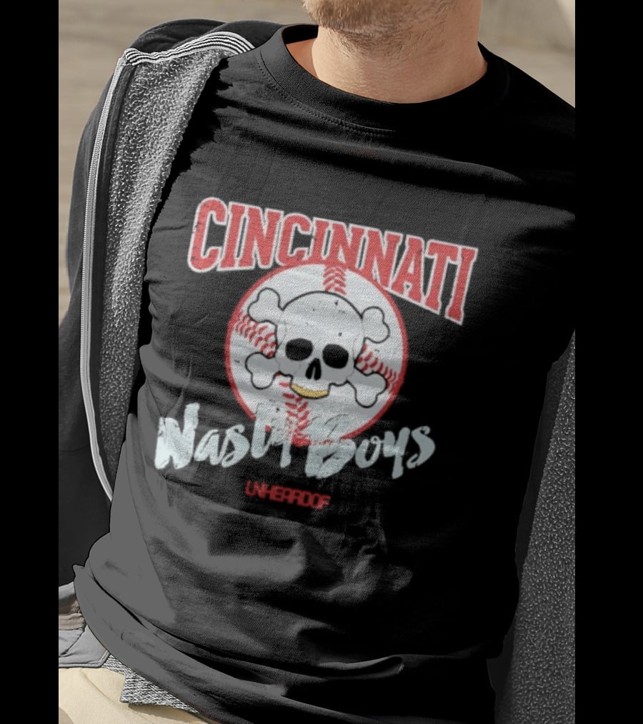 Cincinnati Skull Baseball Nasty Boys T-Shirt