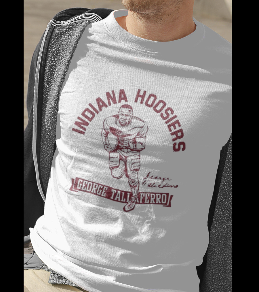 Indiana Hoosiers Football George Taliaferro Vintage Style Sports Apparel T-Shirt