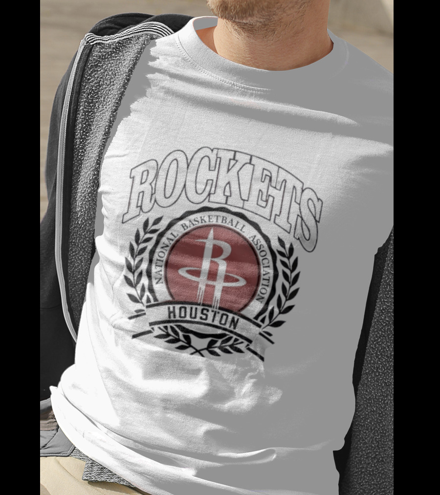 Houston Rockets NBA Emblem Icon National Basketball Association T-Shirt