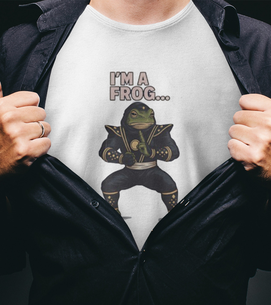 I'm A Frog Black Ranger Frog Ranger Stance Novelty T-Shirt
