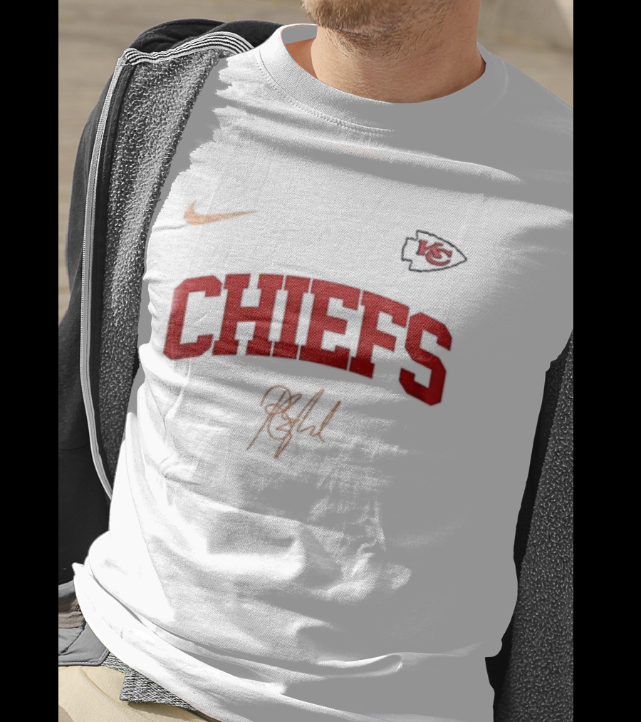 Kansas City Chiefs Nike KC Arrowhead Barry Manilow Signature T-Shirt