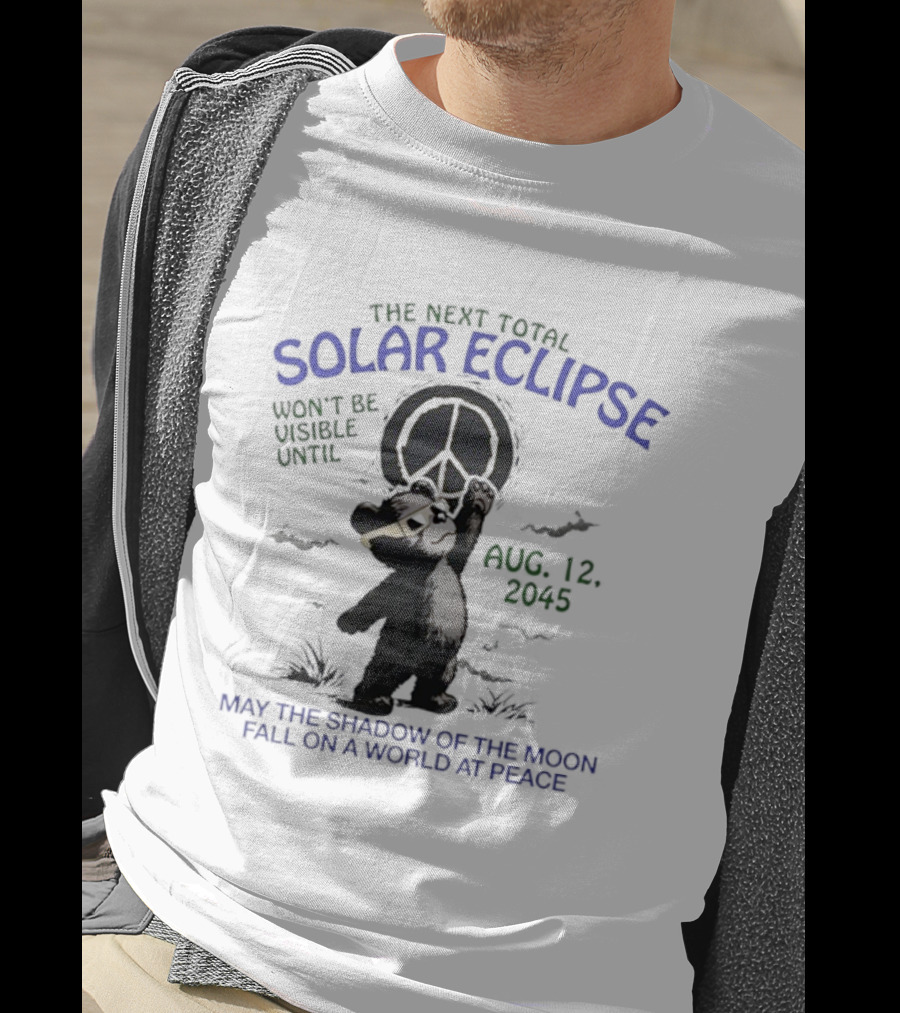 The Next Total Solar Eclipse Peaceful World Shadow Moon T-Shirt