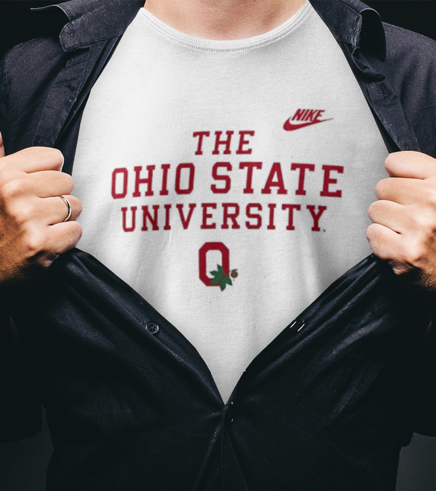 The Ohio State University Nike Buckeyes Block O Logo T-Shirt