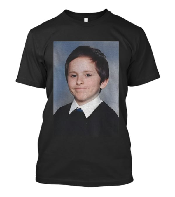 Awkward White People Smile Schoolboy Photo T-Shirt