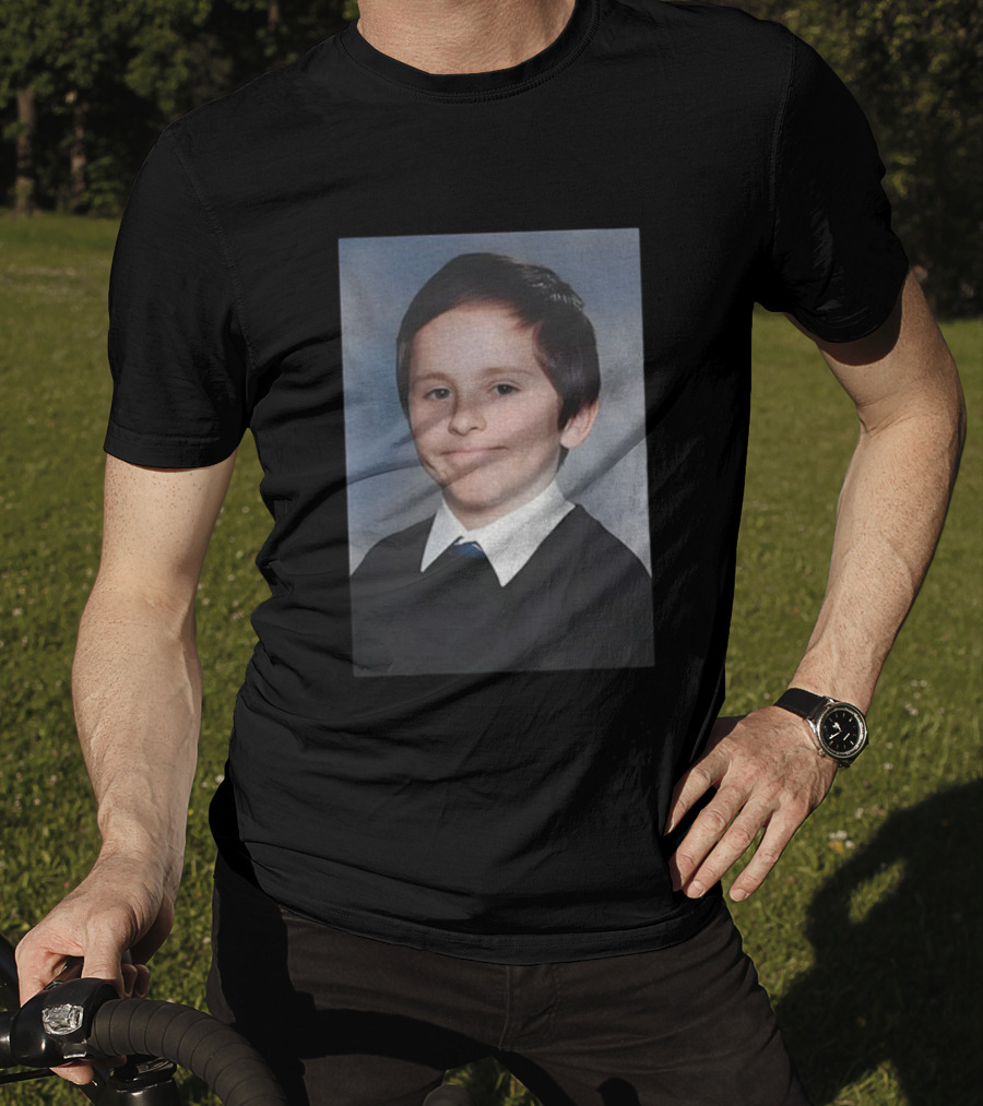 Awkward White People Smile Schoolboy Photo T-Shirt